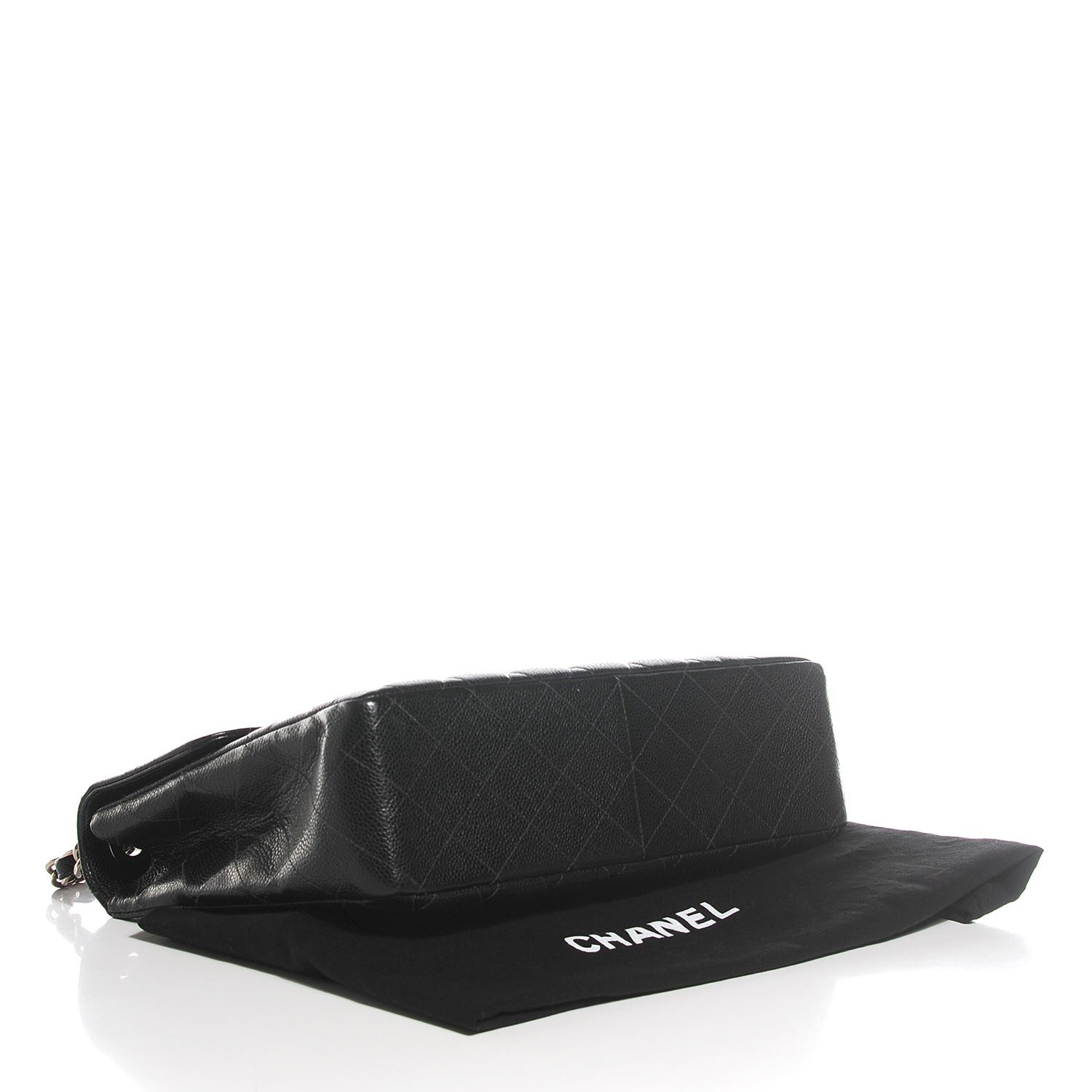 Chanel Caviar Quilted Jumbo Single Flap Black 4 of 8