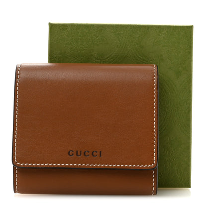 Gucci Arabella Calfskin GG Supreme Emblem Medium Zip Wallet  Sundial Beige Ebony Dark Brown 8 of 8