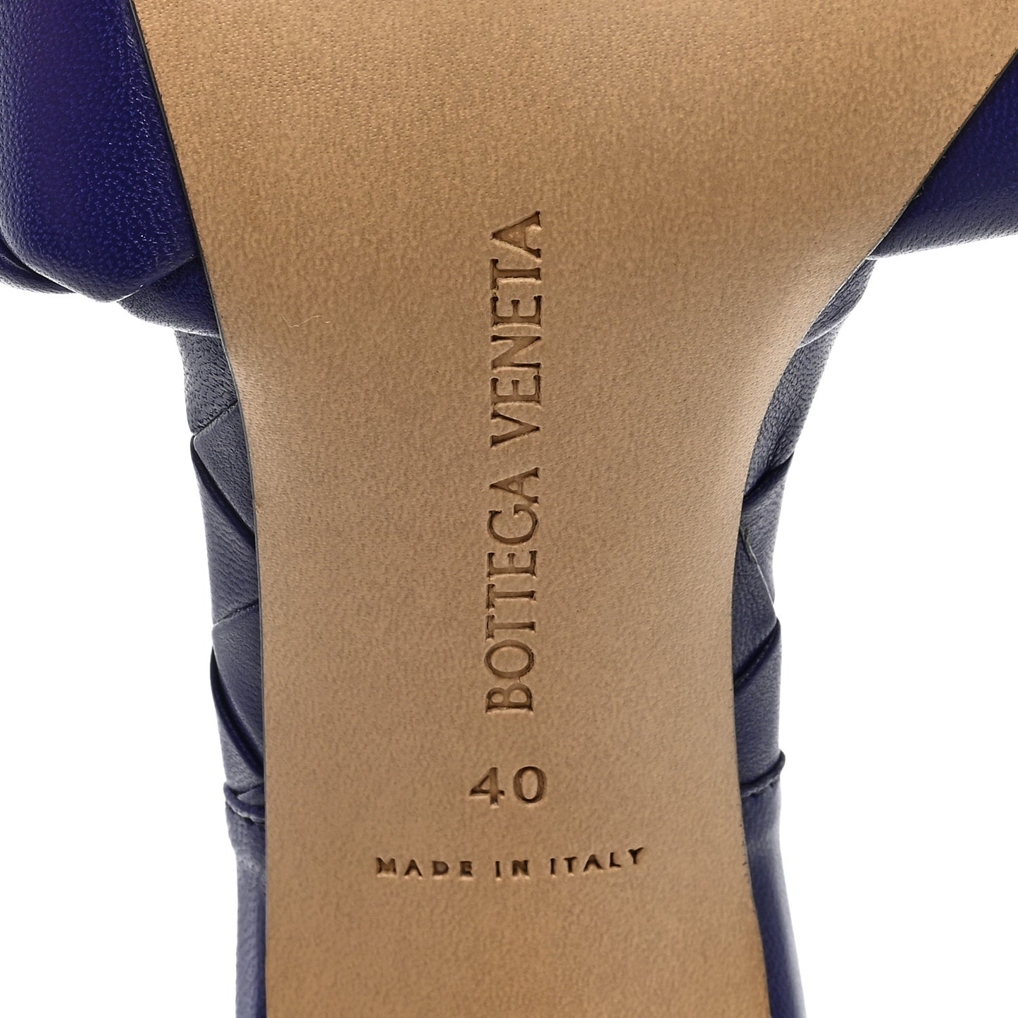 Nappa Maxi Intrecciato Lido 90mm Mule Sandals 40 Unicorn