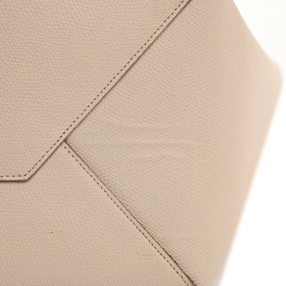 Celine Grained Calfskin Medium Horizontal Cabas Phantom White 16 of 17
