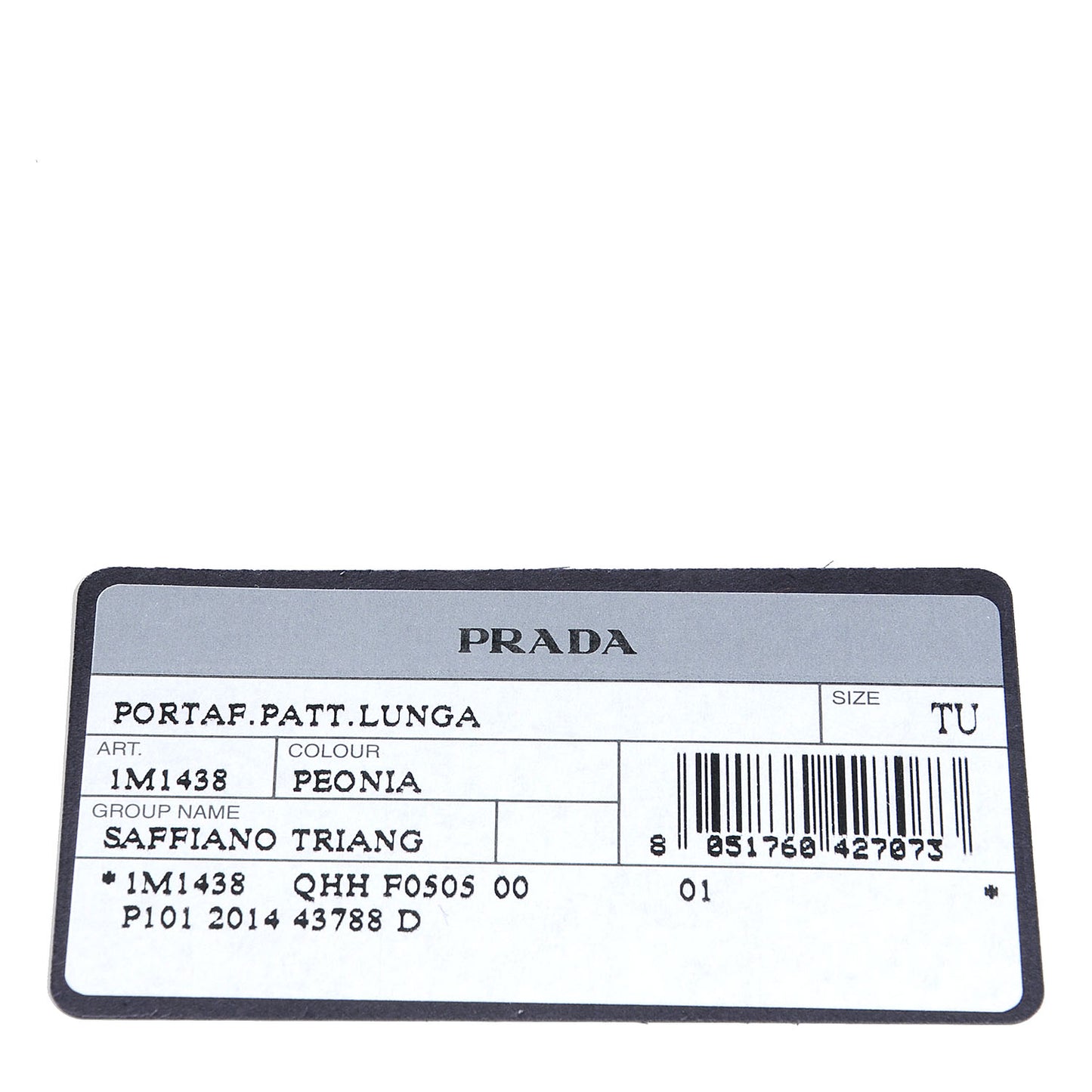 Saffiano Triangle Flap Wallet Peonia