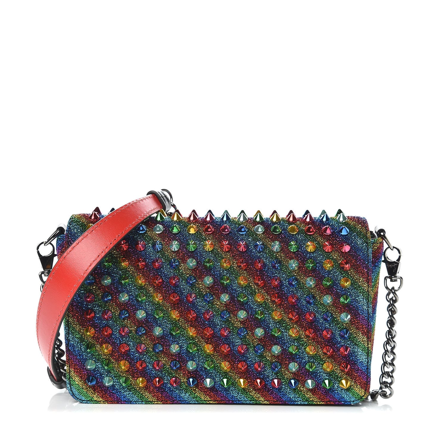 Lurex Spiked Zoompouch Crossbody Multi