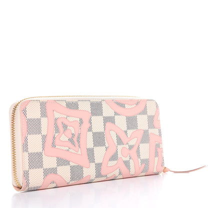 Louis Vuitton Damier Azur Tahitienne Clemence Wallet 3 of 8