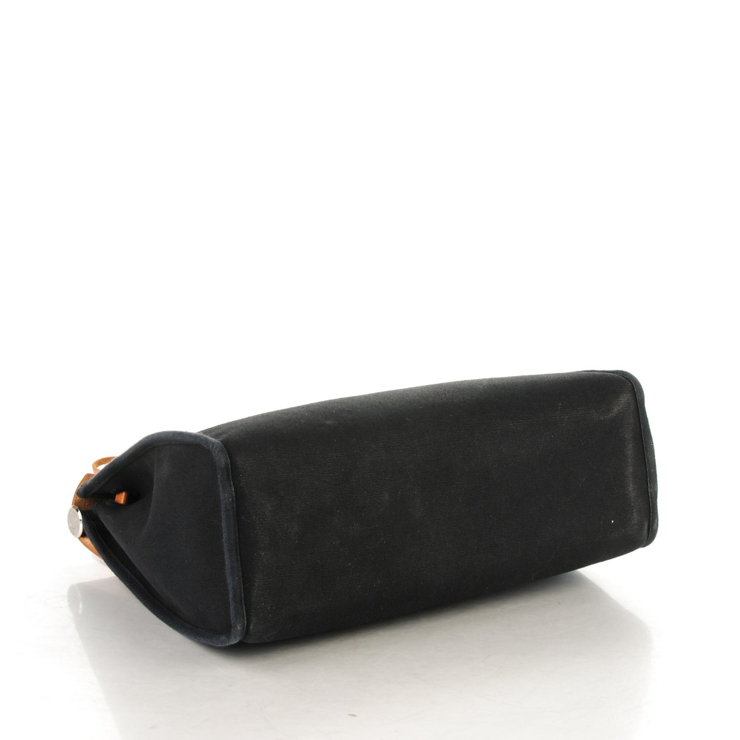 Toile Vache Calfskin Herbag 30 PM Black Natural