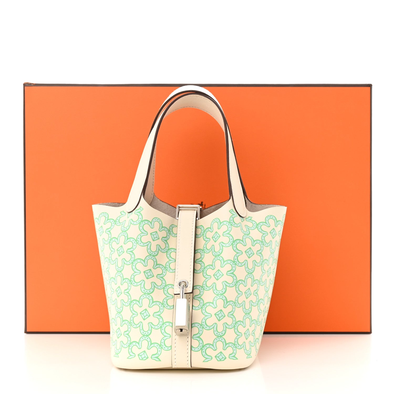 Hermes Swift Micro Lucky Daisy Picotin Lock Nata Vert 11 of 11