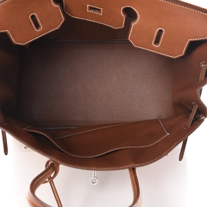 Hermes Natural Barenia Birkin 35 Fauve 13 of 45