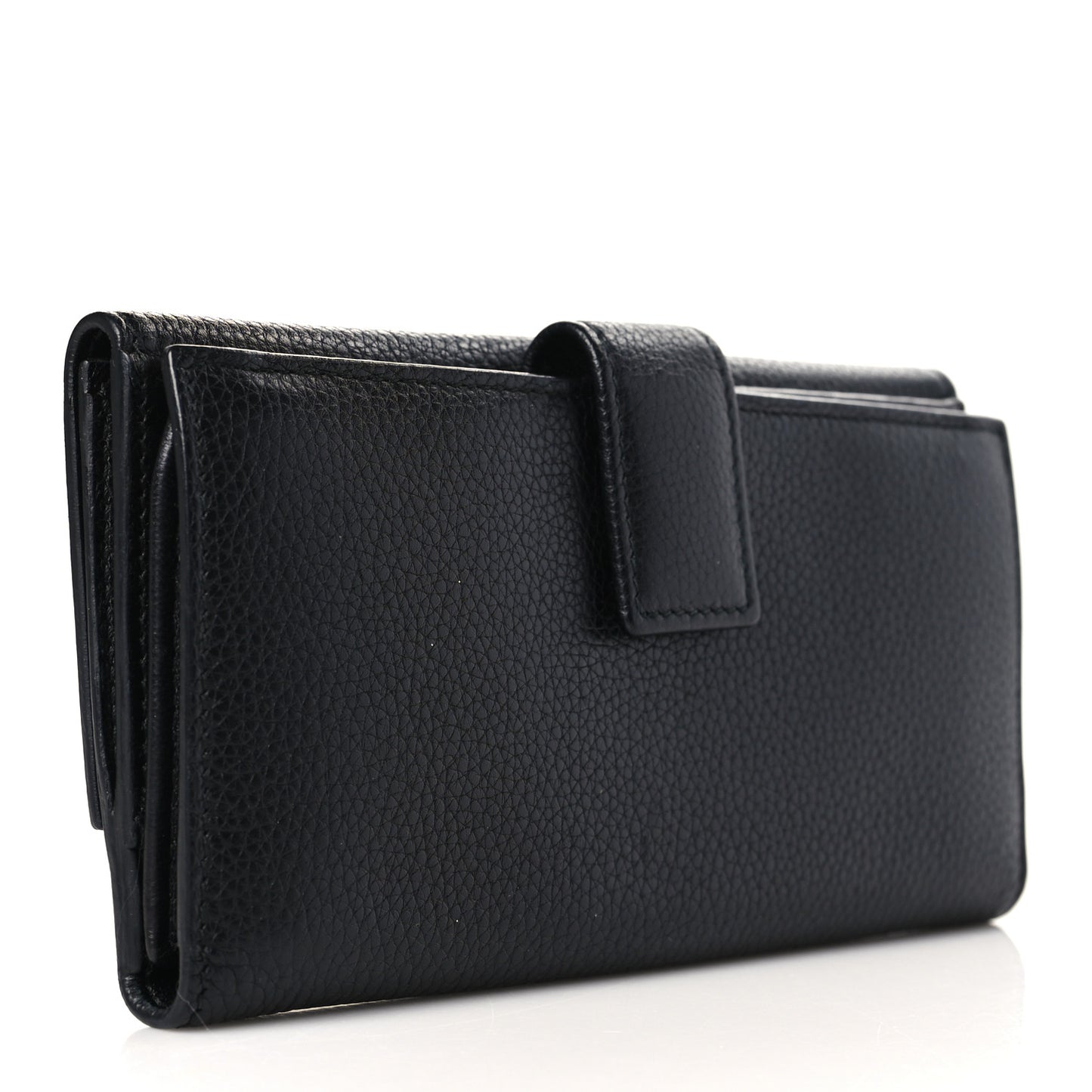Calfskin Skull Continental Wallet Black