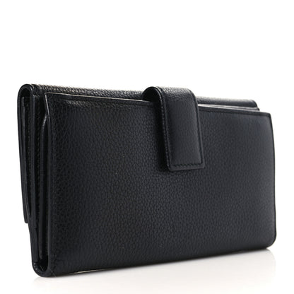 Alexander McQueen Calfskin Skull Continental Wallet Black 3 of 7