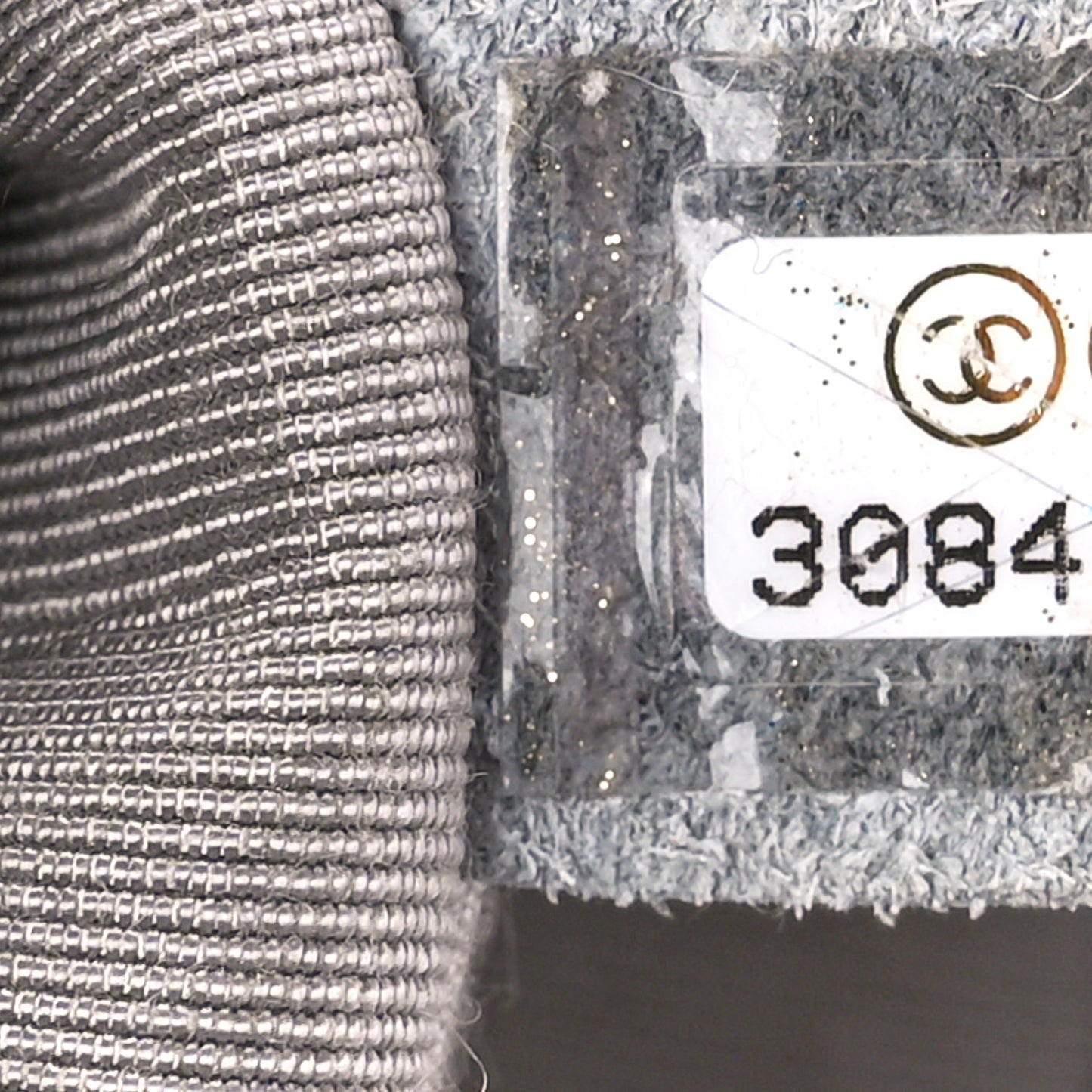 Metallic Lambskin Medium Chain All Over Flap Silver