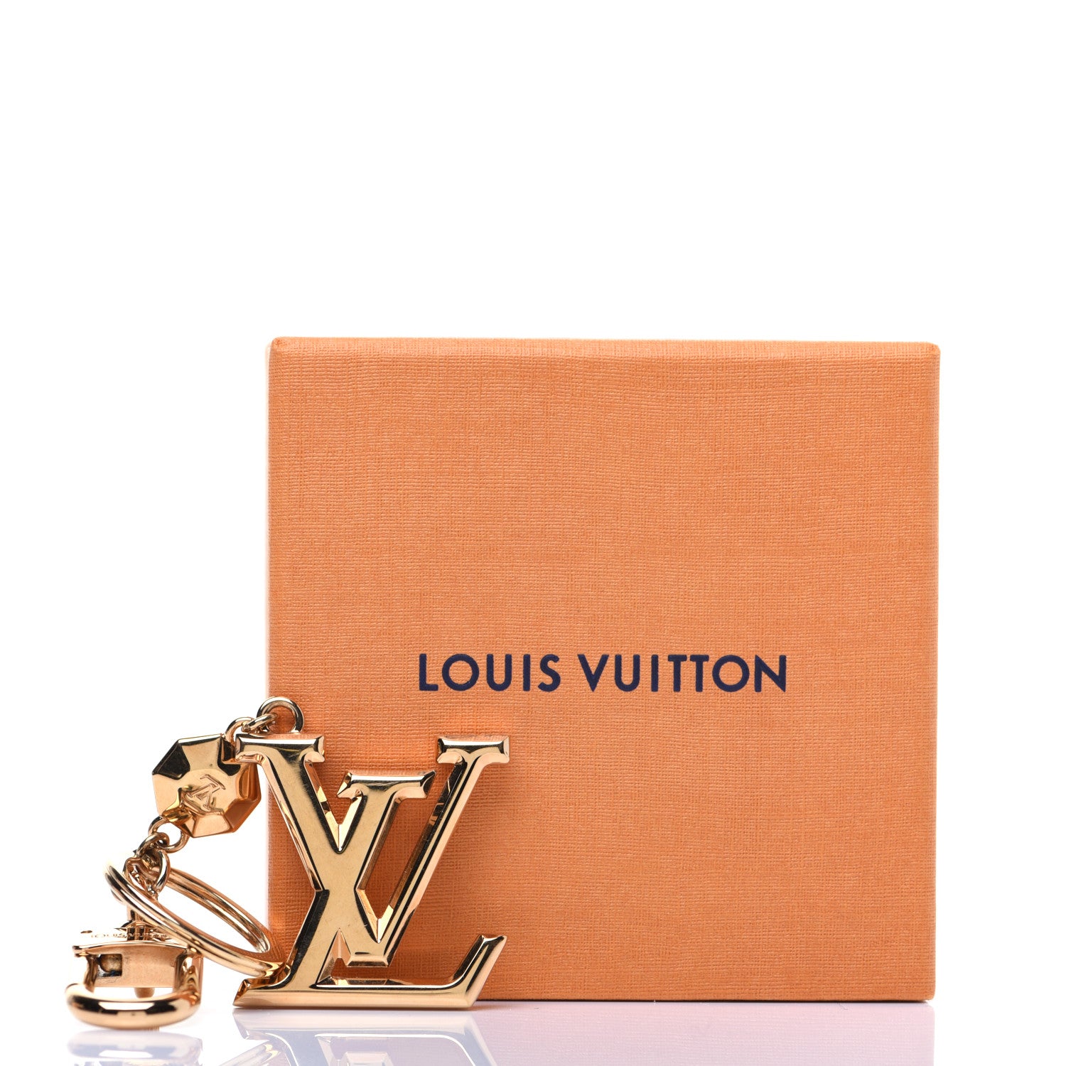 Louis Vuitton LV Facettes Bag Charm Key Holder Gold 5 of 5