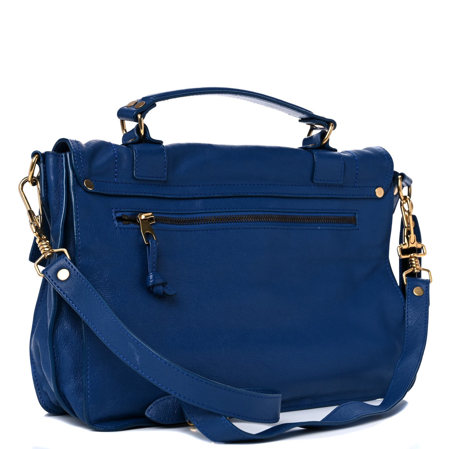 Lambskin Medium PS1 Satchel Blue