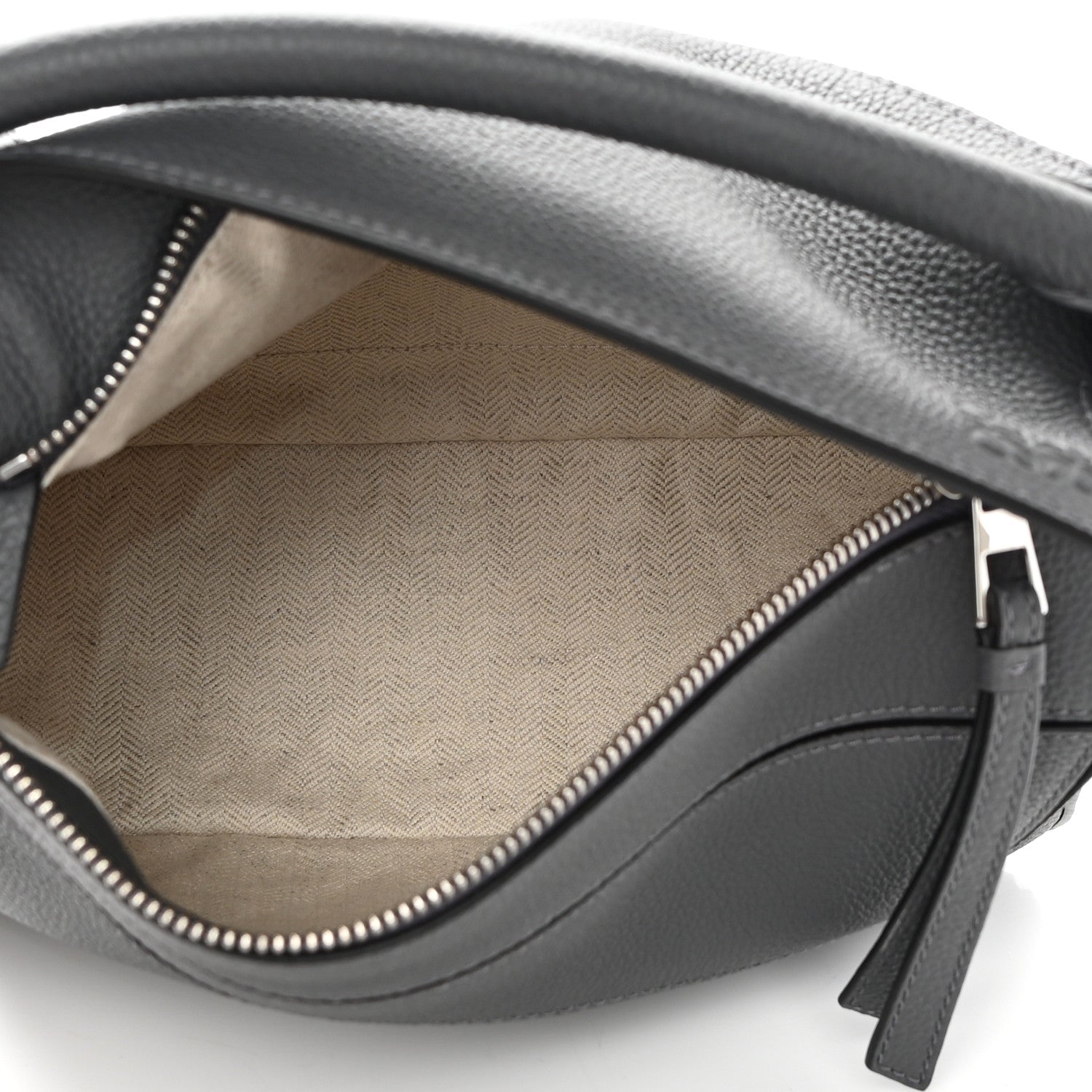 Loewe Calfskin Small Puzzle Bag Gunmetal 5 of 9