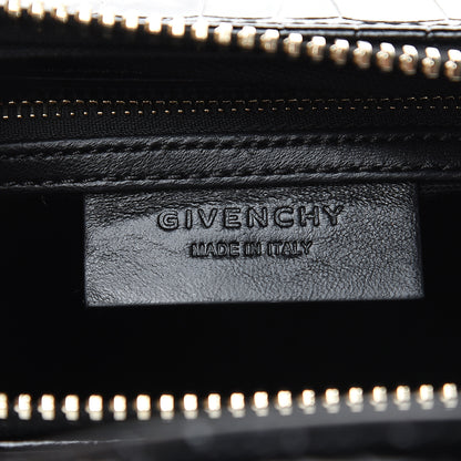 Givenchy Calfskin Crocodile Embossed Small Antigona Black 6 of 9