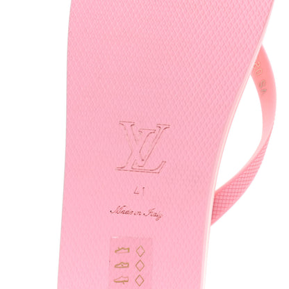 Louis Vuitton Rubber Arcade Flat Thong Sandals 41 Rose 8 of 10