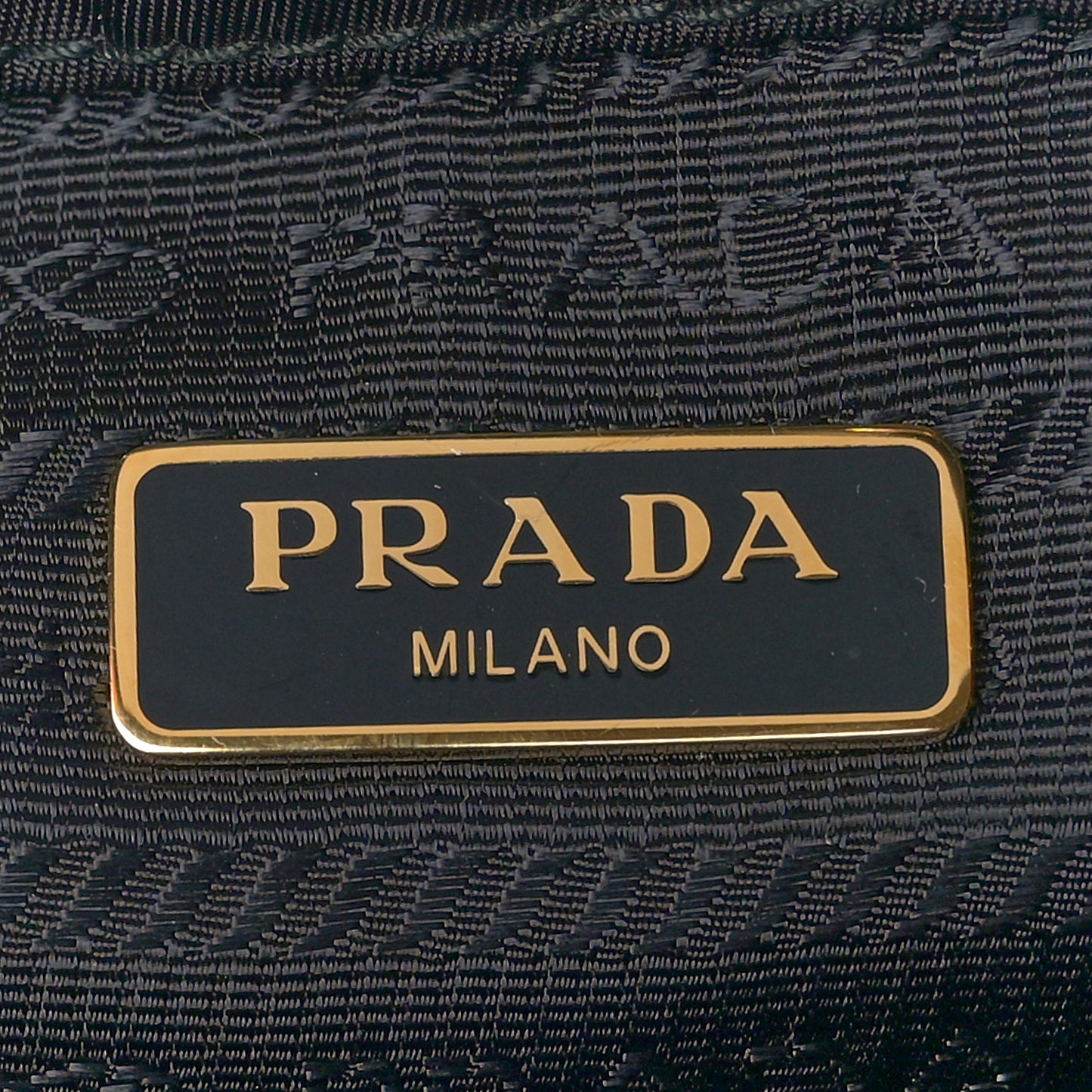 Saffiano Tessuto Nylon Mini Bucket Crossbody Bag Black