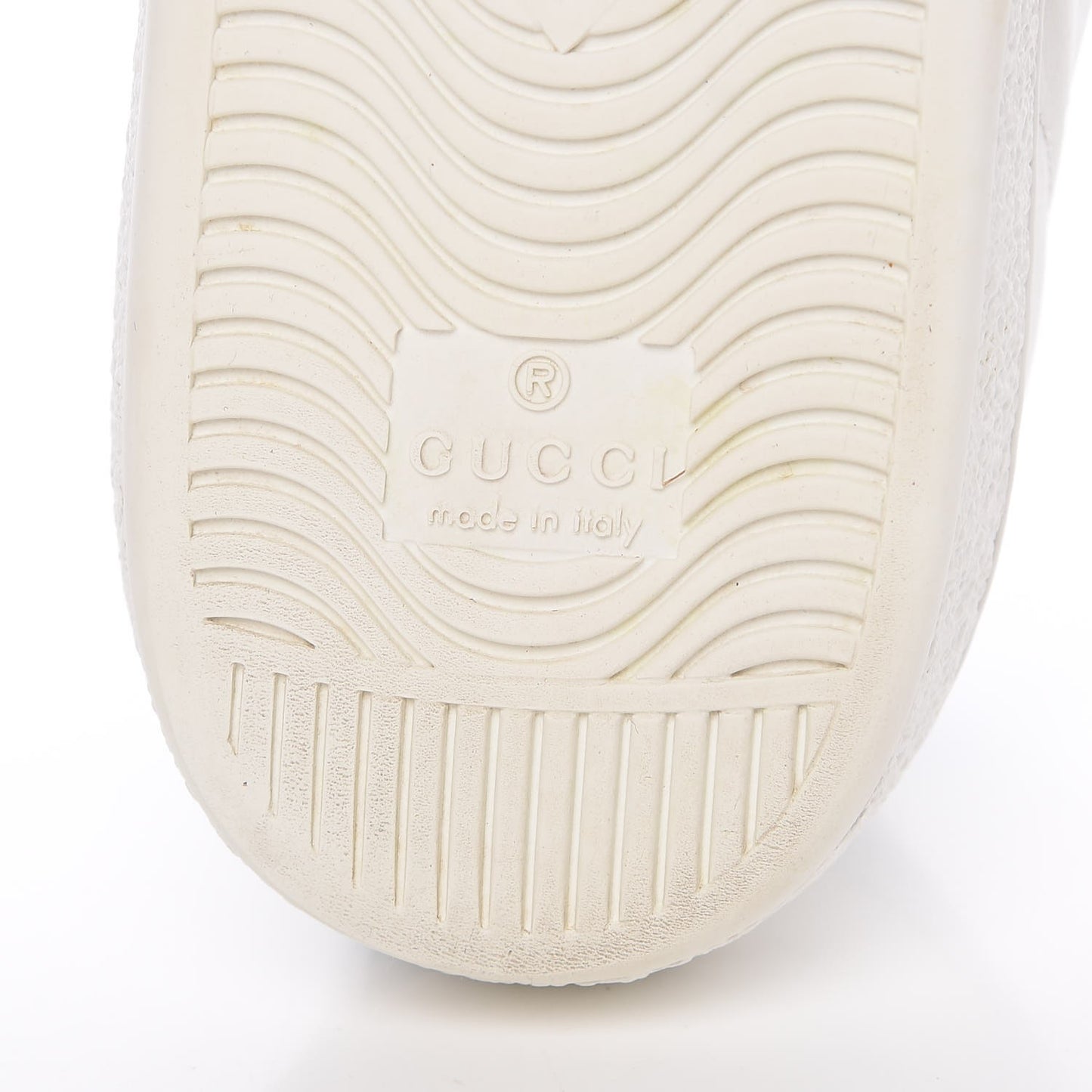 Calfskin Ayers Bee Embroidered Womens Ace Sneakers 37 White Green