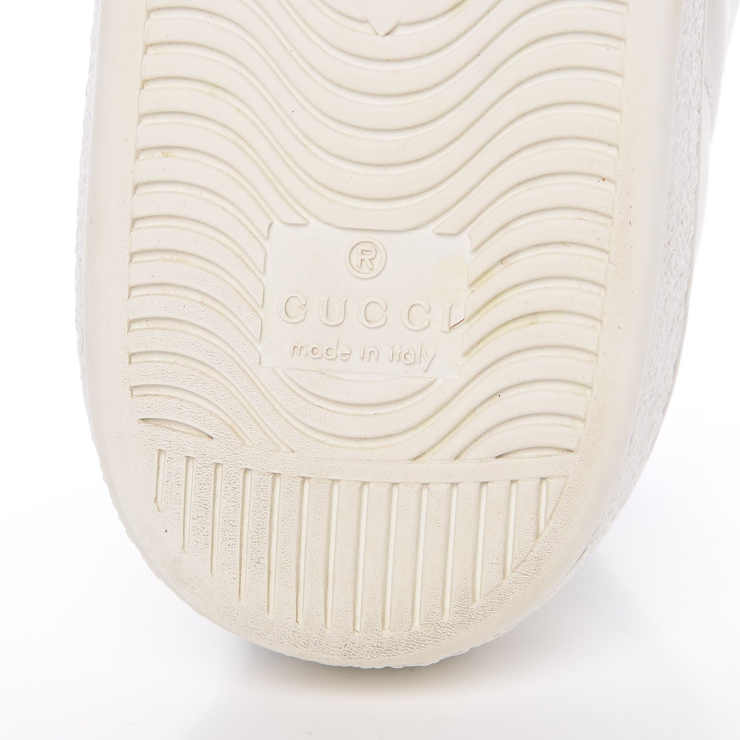 Gucci Calfskin Ayers Bee Embroidered Womens Ace Sneakers 37 White Green 8 of 17