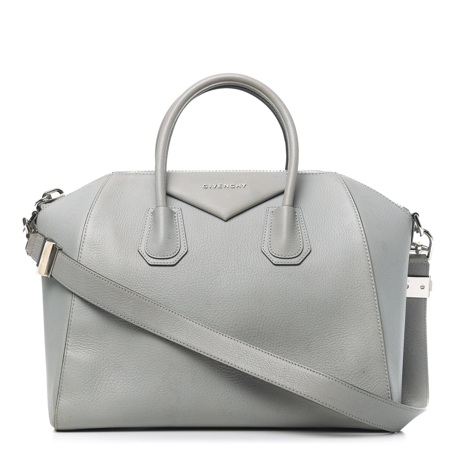 Givenchy Sugar Goatskin Medium Antigona Pearl Grey 1 of 17