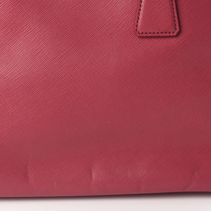 Prada Saffiano Small Galleria Double Zip Tote Fuxia 11 of 16