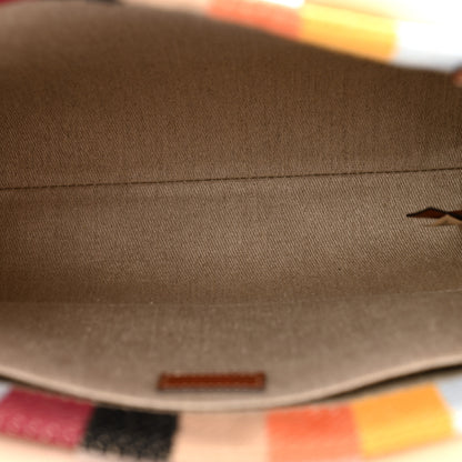 Chloe Cotton Calfskin Medium Woody Striped Tote Multicolor 5 of 11