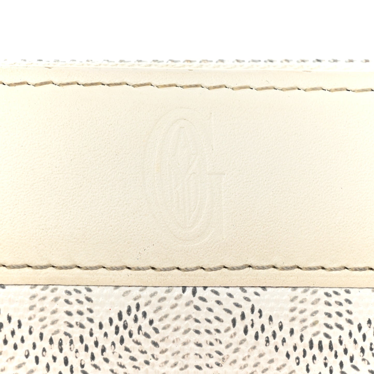 Goyardine Matignon Zip Around GM Wallet White