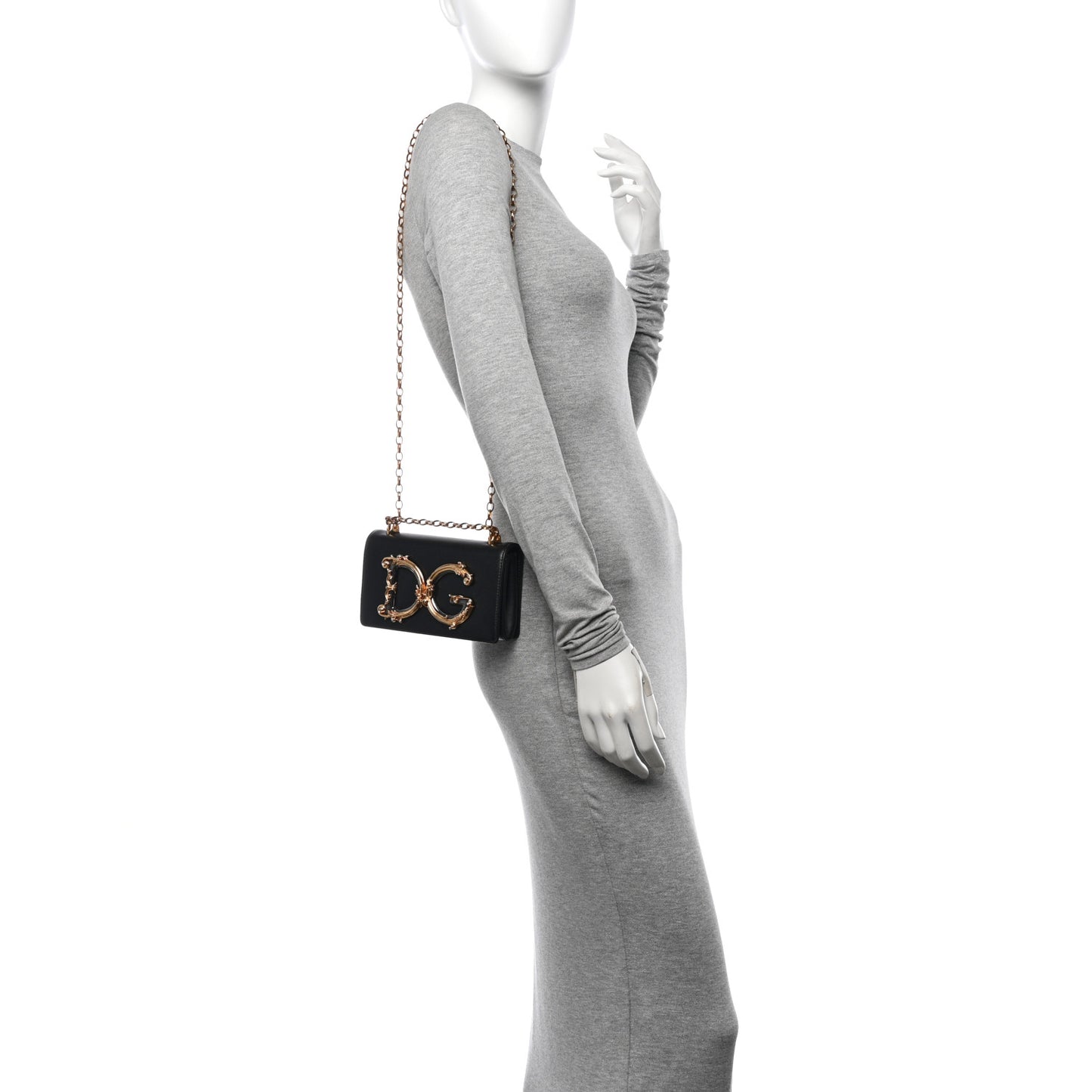 Nappa Mini DG Girls Shoulder Bag Black