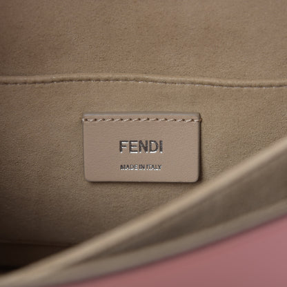 Fendi Vitello Liberty Shiny Nappa Lace Up Bow Kan I Shoulder Bag Macaron Confetto 8 of 9