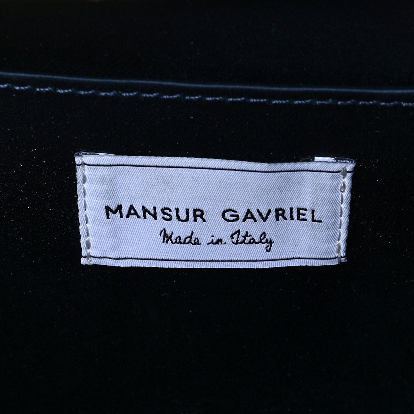 Satin Mini Volume Chain Clutch Navy