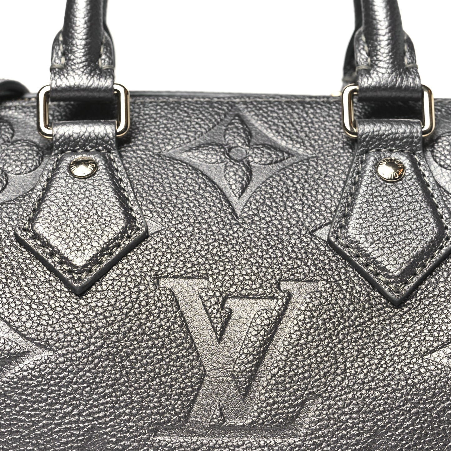 Shimmery Empreinte Monogram Giant Speedy Bandouliere 20 Gun Metal