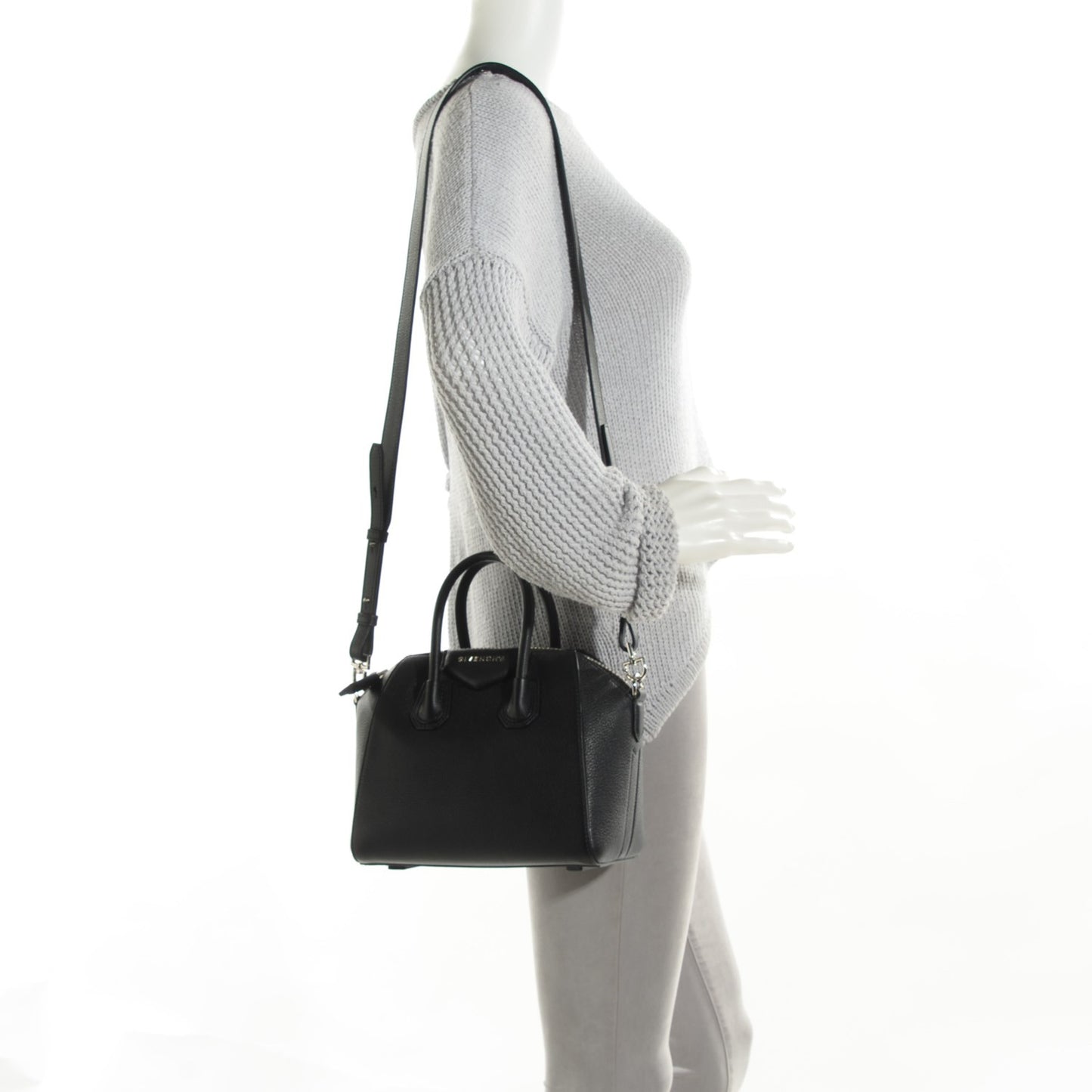 Sugar Goatskin Mini Antigona Black