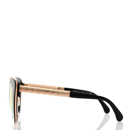 Chanel Cat Eye Quilted Sunglasses 5368 Black Pink 3 of 8