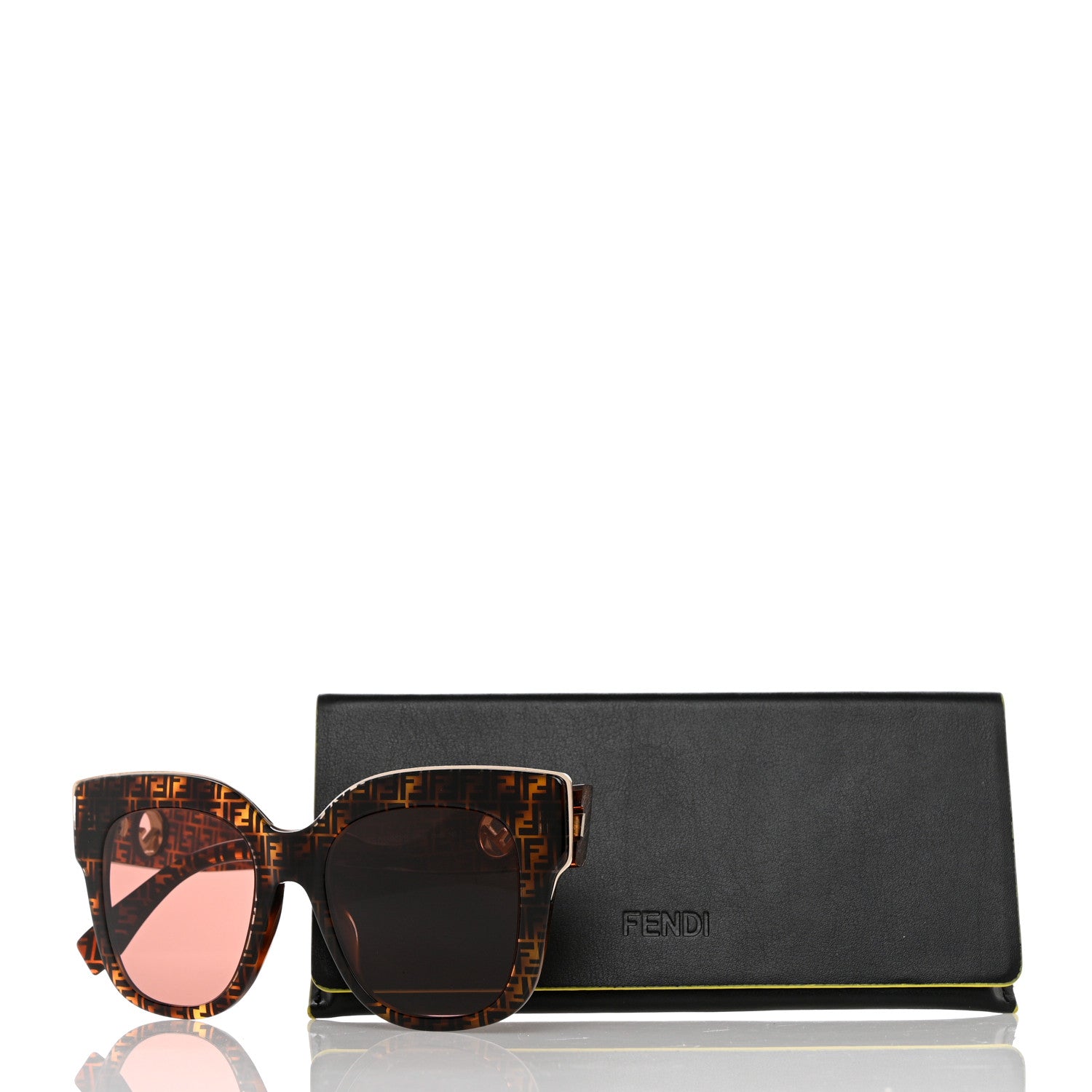 Fendi Acetate F is Fendi 51mm Cat Eye Sunglasses FF 0359/S Tortoise Camouflage 7 of 7