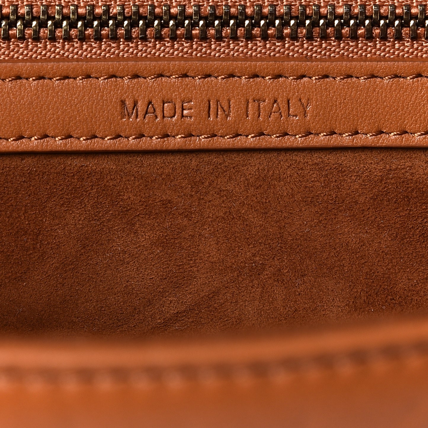 Lambskin Studded Medium Diorama Flap Bag Brown
