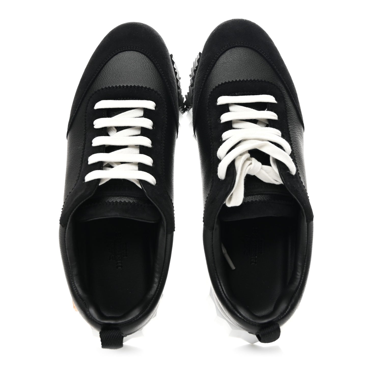 Goatskin Suede Goatskin Bouncing Sneakers 38.5 Black