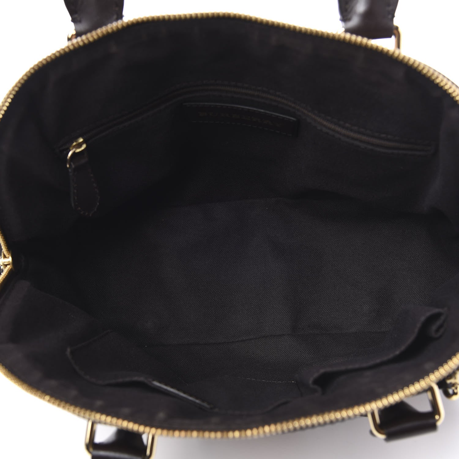 Burberry Haymarket Check Small Orchard Bowling Bag Chocolate 5 of 13