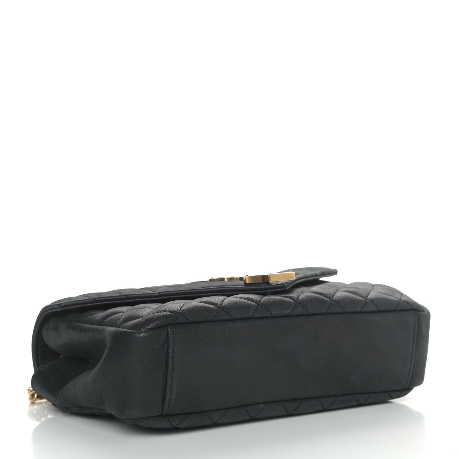 Saint Laurent Calfskin Tri-Quilt Monogram Medium College Bag Black 4 of 9
