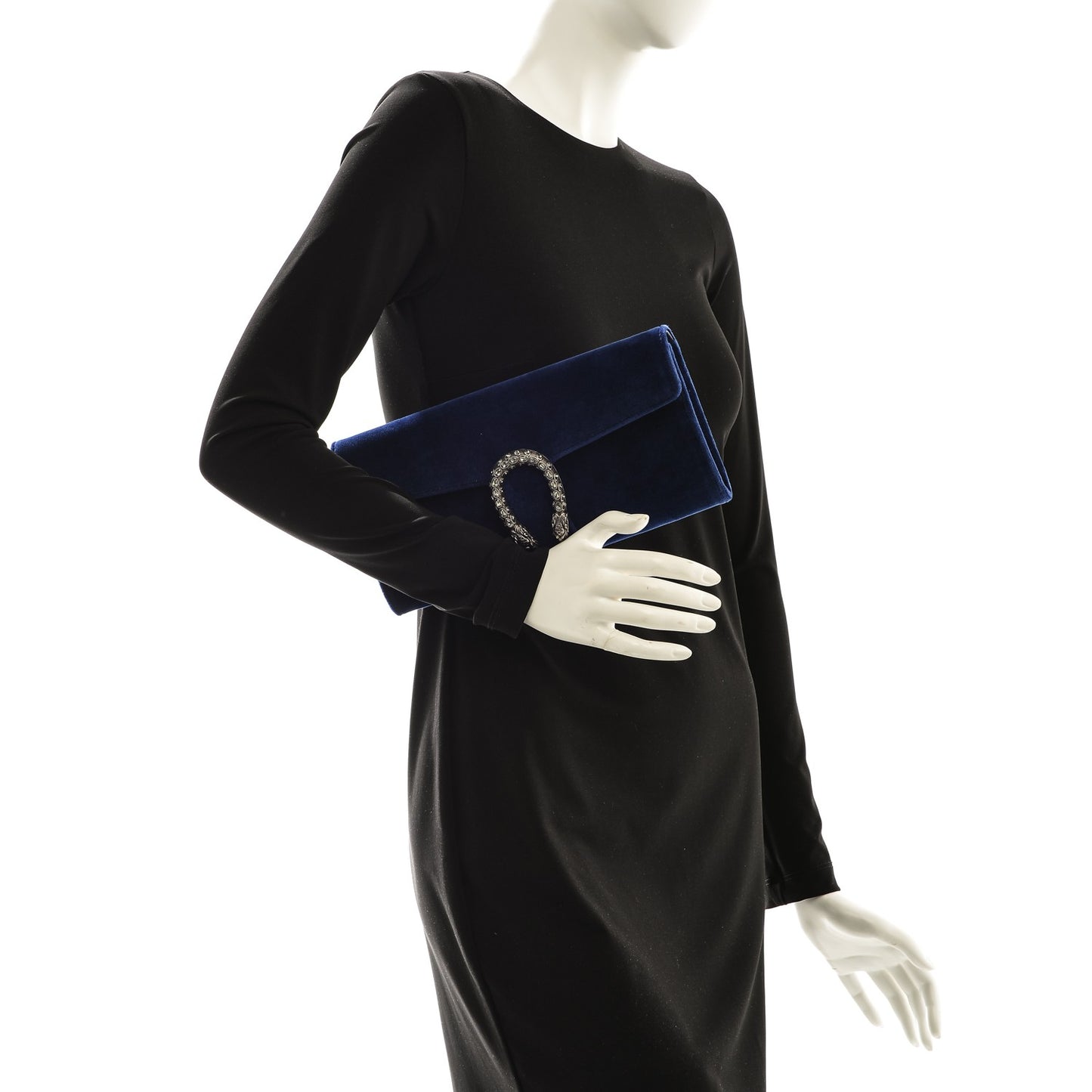 Velvet Dionysus Clutch Cobalt