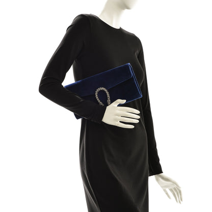 Gucci Velvet Dionysus Clutch Cobalt 2 of 7