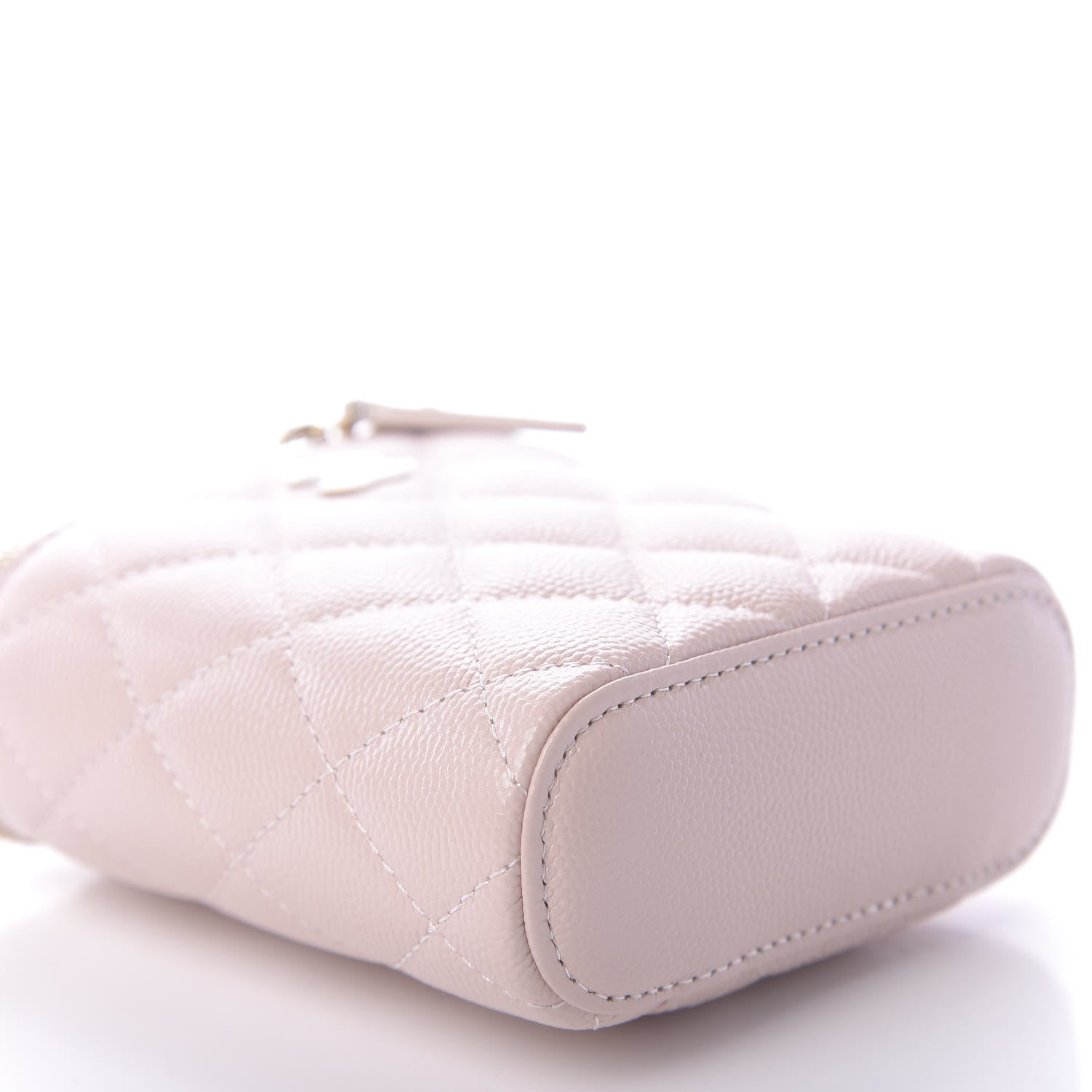 Chanel Caviar Quilted Small Vertical Coco Beauty Vanity Case With Chain Light Pink 6 of 11