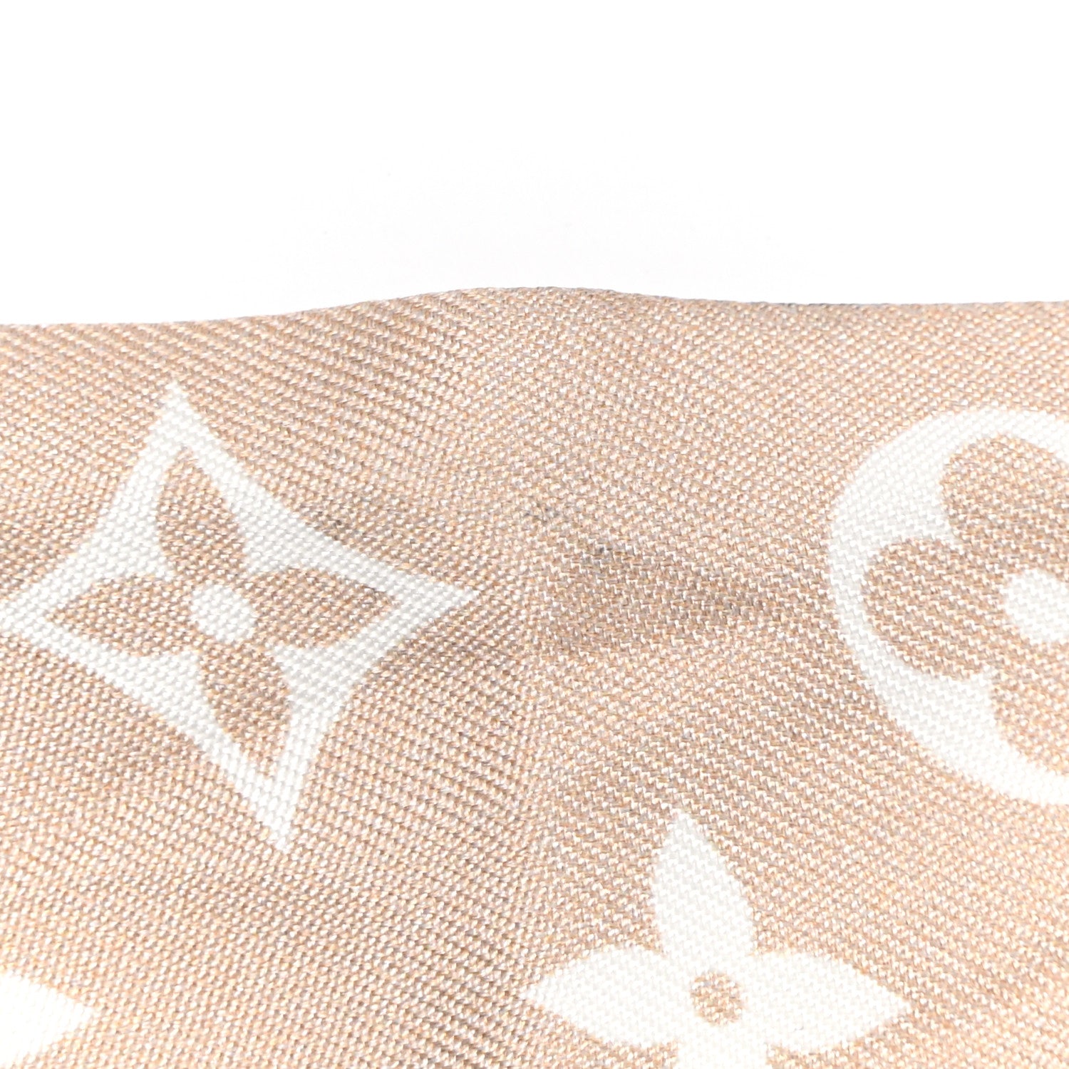 Louis Vuitton Silk Monogram Marbles Classic Bandeau Kaki Beige White 7 of 8