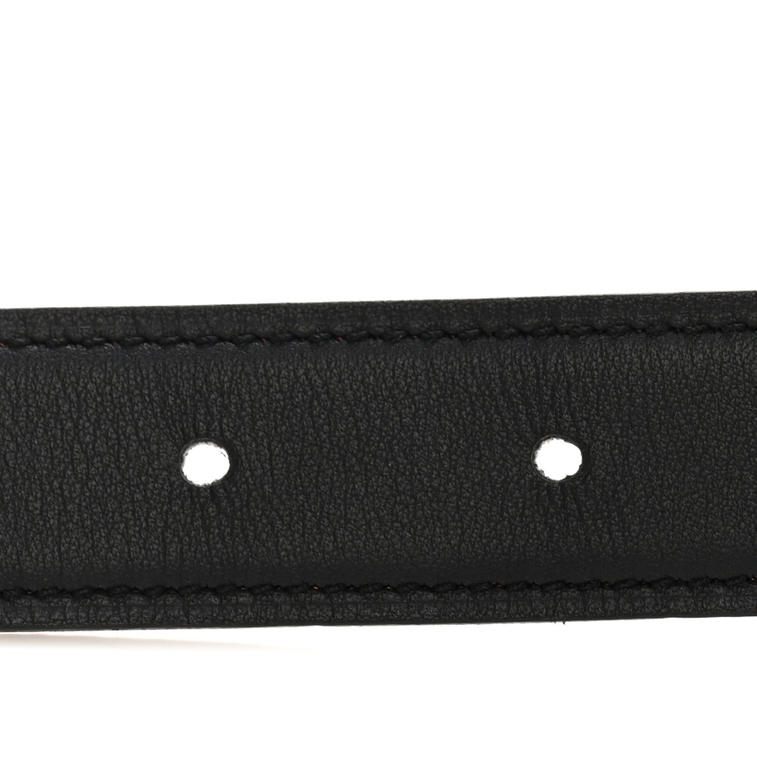 Hermes Swift Epsom 24mm Constance H Belt 85 34 Black Orange 5 of 6