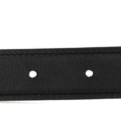 Hermes Swift Epsom 24mm Constance H Belt 85 34 Black Orange 5 of 6