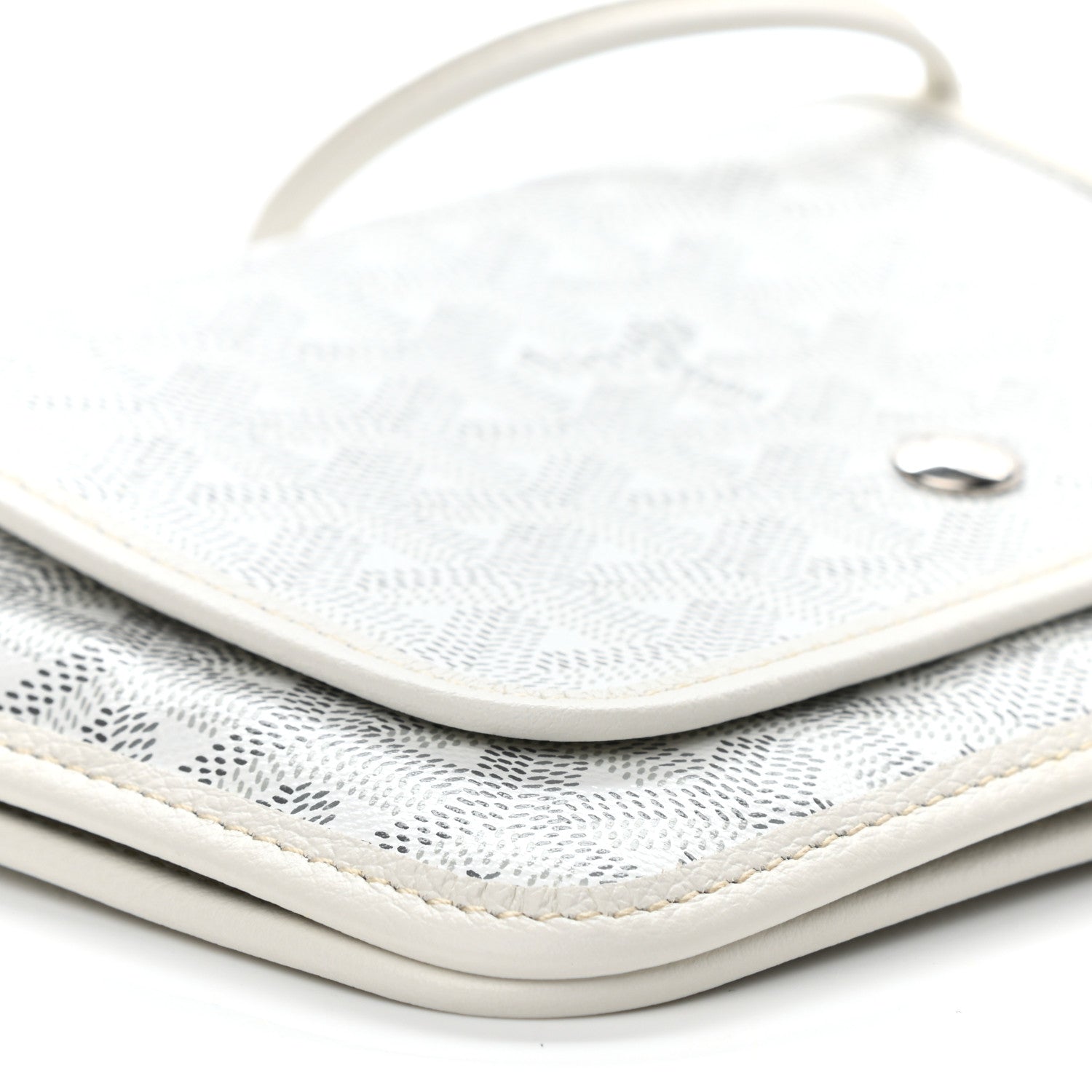 Goyard Goyardine Plumet Wallet Clutch White 10 of 11