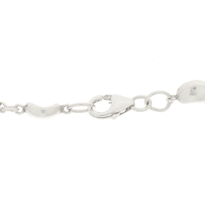Tiffany Sterling Silver Elsa Peretti Bean Necklace 4 of 5