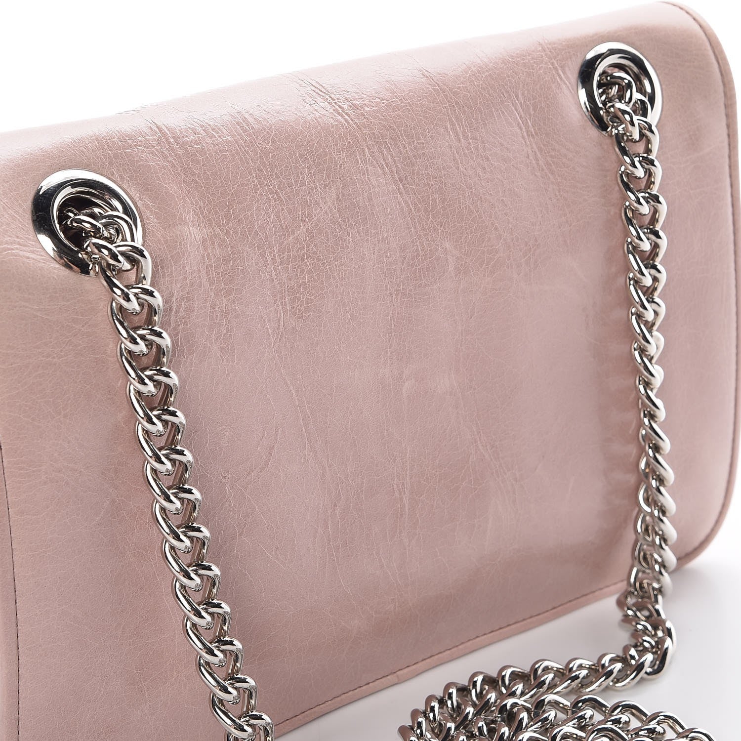 Miu Miu Vitello Shine Club Shoulder Bag Mughetto 9 of 29
