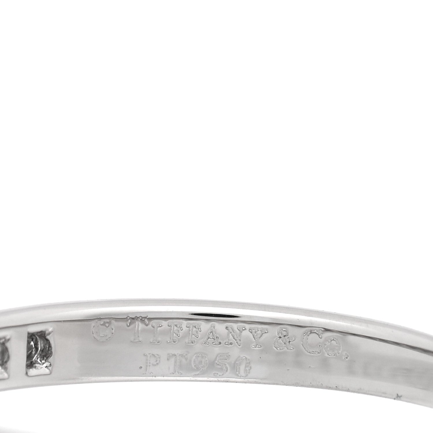 Tiffany Platinum Diamond .30ct Channel-Set Engagement Ring  51 5.75 4 of 4