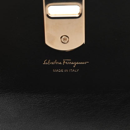 Salvatore Ferragamo Smooth Calfskin Boxyz Mini Crossbody Belt Bag Black 6 of 11