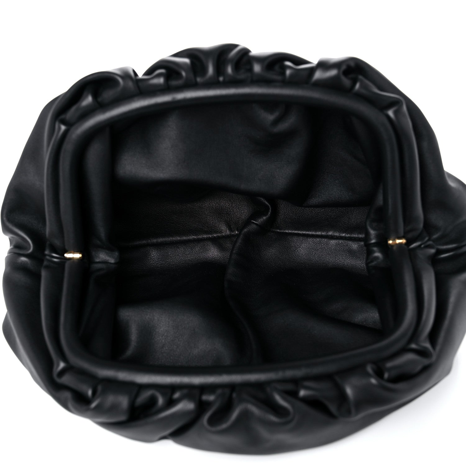 Bottega Veneta Smooth Butter Calf The Pouch Oversized Clutch Black 5 of 9