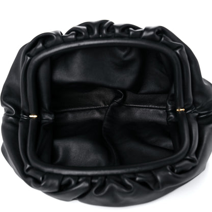 Bottega Veneta Smooth Butter Calf The Pouch Oversized Clutch Black 5 of 9