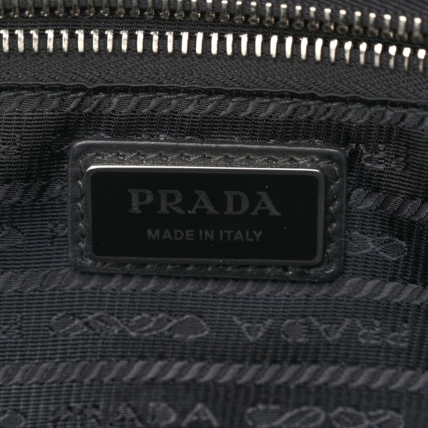 Prada Tessuto Re-Nylon Triangle Padded Travel Black 6 of 9